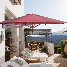 YTO Ombrellone, utilizzato per ombrellone da Giardino a Parete da Esterno, ombrellone inclinabile da Balcone, Alluminio, 220 cm