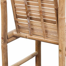 vidaXL 2X Legno di bambù Sgabelli da Bar Sedie Seggiole Sedili Arredo Esterni