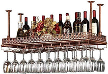 KDMB Portabottiglie da Vino retrò in Metallo ripiano in Ferro ripiano in Bar Loft a soffitto a Parete Appeso Vino Champagne Storage (Dimensioni: 80 * 35 cm)