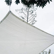 WXQIANG Bianco Rettangolo Parasole Sail Tenda con l'80% UV Blocco e passacavi, Patio Yard Pergola Ombra Net Antivento e Traspirante Protezione Solare, Isolamento Termico (Size : 1×2M)