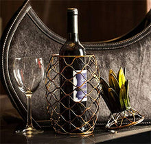 ZLJ Portabottiglie in Ferro Art Wine Cooler Espositore Portabottiglie per Vino Portaoggetti per Fiori