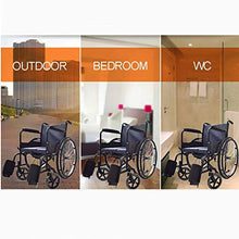Sedie A Rotelle, Sedia da Toilette con Pedale del Freno A Mano Schienale Confortevole per Donne Incinte/Anziani/Pazienti/Portatori di Handicap A