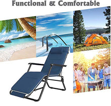 WZDD Sedia Sdraio Pieghevole, Sedia Gravity gravità Zero Sdraio da Giardino, Poltrona Relax Pieghevole Reclinabile - per Mare Spiaggia Esterno Piscina