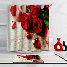 LIYAN Combinazione Bagno. Immagini Chiare E Colori Vivaci Rendono Il Tuo Bagno Pieno di Vita. Accessori da Bagno. Fiore Rosa Rossa.