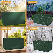 ZCED Copertura Mobili Giardino Impermeabile,Proteggere I Mobili da Anti-UV Vento Sole Neve Tessuto 210D Oxford Copertura per Tavoli da Giardino E Set di Mobili,Green-180x120x70cm(71x47x28in)