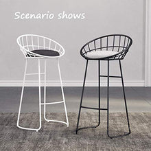 LWW Sgabelli, Set Di 2 Pc Sgabelli Trucco Sgabello Sedia Contatore per la Cucina Bar Café Colazione Sedile Altezza 65/70 / 75Cm Carico Massimo 200Kg,Bianca,65 cm