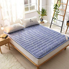 Huan Tatami Materasso Pieghevole Antiscivolo Mat Singolo Doppio Piano ottomano Sonno Dormitorio, Futon Materasso futon, Blu (Size : 150x200cm (59x79inch))