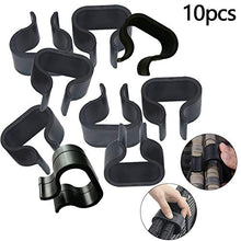 Clip 10pcs Rattan Mobili Divani in Rattan Sezionali Connettore Sedia Fastners Della Clip Di Grave Outdoor Decorazioni Di Ornamento Per Mobili Da Giardino (nero-media)