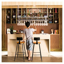 Vino Hanging Display Stand, doppio strato supporto di vetro di vino, Wine Rack, Bottiglia di vino Rack, titolare del vino, Governo del vino, Capovolto Ferro mensola del vino, cremagliera cristalleria