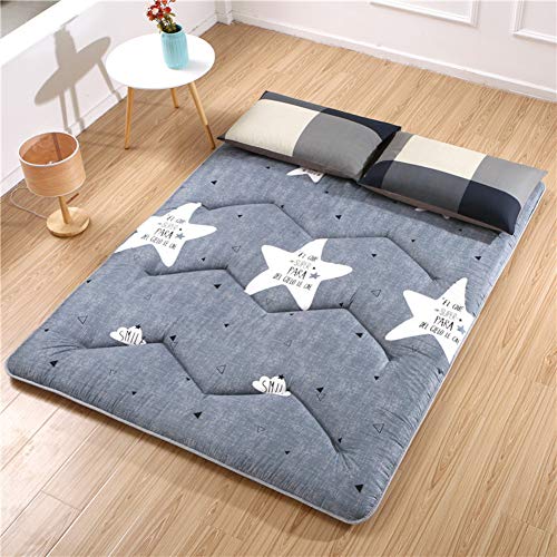 LoveHouse, materasso giapponese futon a pavimento, tappetino Tatami, rotolo da letto giapponese, pieghevole e arrotolabile, 90 x 200 cm