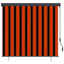 vidaXL - Tenda avvolgibile per esterni, 160 x 250 cm, arancione e marrone