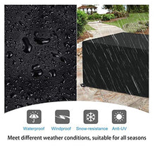 Copertura Mobilia Giardino Impermeabile Coperture Tavoli Esterno 210D Poliestere Oxford Coperture Arredo Mobili Giardinoanti-UV Impermeabili Tessuto Copertura della Mobilia,180x120x74cm