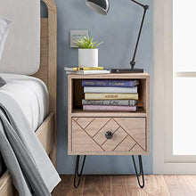 Q-HL Comodino Tavolo da Comodino in Legno Night Stand Cassetto Cassapancio Facile da Assemblare Stoccaggio Conveniente per Soggiorno Camera da Letto