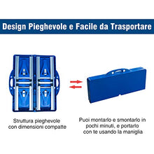 homcom Outsunny Tavolino da Campeggio con 4 sedie Richiudibile a Valigetta in Alluminio
