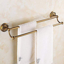 PYROJEWEL cremagliera Mensole for Bagno Scaffale Rack Ciondolo Appendiabiti Bagno Hardware Una Barra Alta e Bassa Corda di Canapa |Bagno Hardware Doppia Asta cremagliera di Rame mensola da Bagno