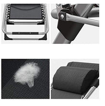 Generic Brands Utile Sedia Pieghevole da Esterno con Poggiapiedi E Cuscini Campeggio da Viaggio Patio Sedie Heavy Duty Reclinabili Blu