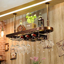 JHGJBJ Titolare vitivinicolo Europeo Ottone cremagliera Hanging bancone del Bar a casa armadietto del Vino di Vetro di Vino Upside Down Titolare Calice (Size : 80cmx28cm)