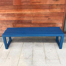 Panchina per terrazza da giardino panchina 3 posti,Sedie da veranda resistenti alle intemperie senza schienale, sedie a sdraio balcone,Struttura in legno massello anticorrosivo e fusione di allumini