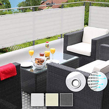 Sol Royal Frangivista e Telo frangivento per balconi SolVision HB2 90x500 cm Isolante - con Occhielli - Bianco