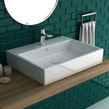 Duravit Vero Air - Lavabo da parete in ceramica sanitaria, 60 x 47 cm, con 1 foro per rubinetto, utilizzabile anche come lavabo sopra, con kit di fissaggio per montaggio a parete
