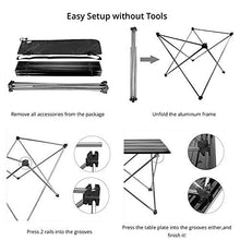 OYZK Portatile Tavolo Pieghevole da Picnic all'aperto Tavolo da Pranzo Ultralight Nero Tabella High Grade Desk 7075 Lega di Alluminio Camping Table (Colore : 02)