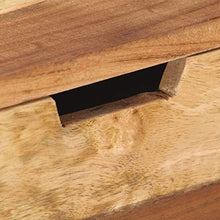 vidaXL Credenza 110x35x75 cm in Legno Massello e Finitura in Sheesham