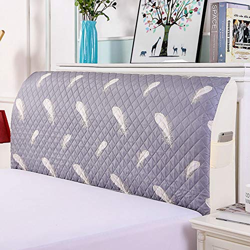 Copri Testata Letto Matrimoniale Copri-parapolvere Addensare Elastico All-inclusive Coperchio Della Protezione Posteriore Copertura Antipolvere Testata,Color4-180 * 60cm