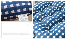LucaSng - Set di 4 cuscini per sedia, 40 x 40 x 7 cm, per interni ed esterni, in 100% cotone, imbottitura spessa, colore: grigio chiaro