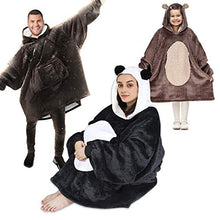 The Eskimo - Felpa a coperta con cappuccio, super morbida e calda - Coperte indossabili con felpa con cappuccio Sherpa oversize per adulti, bambini, donne e uomini