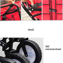 HJBH Pieghevole Outdoor Utility Wagon con la Tabella e la Coppa, Pieghevole Carrello a Mano Multifunzione Carrello Adatta for Il Campeggio Picnic Beach (Color : J)