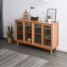 GFBVC Credenza Legno Accent Credenza Buffet Server Credenza Cucina Sala Cabinet Armadio Free Standing di immagazzinaggio del Torace (Color : Wood, Size : 160x42x92cm)