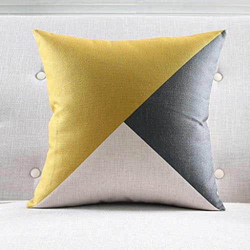 MEILING Nordic semplici Geometriche Divano Cuscino di Cotone Canapa Spessa Decorativi Cuscini Arte Pillow (Dimensioni : 45 Cm)