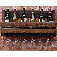 Tavolo Wine Rack Scaffale da parete per vino Scaffale da parete in legno per vino Vintage Parete appeso al muro Cantinetta per vino Creativo Tazza Cremagliera per vino Cremagliera per il vino Set di c