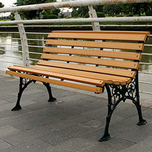 Panchine da giardino da esterno, panchine in ghisa, panchine da giardino anticorrosivo con schienale in legno massello 2-3 posti, poltrone da giardino per terrazze, per prati e di passaggio