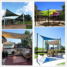 MTYQE Tenda da Sole Vela Blocco UV Impermeabile Giardino Esterno Patio Party Protezione Solare Tettoia Triangolare con Corda Gratuita