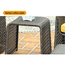 Tavolo in vimini in rattan mobili in patio e set sedia, Arredamento per esterni Mobili da giardino in rattan Set di mobili per la famiglia Arredo per la famiglia all'aperto per giardino all'aperto