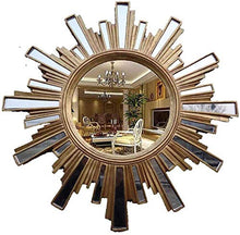 HFFFHA Specchio per Il Trucco in Stile Europeo Bagno a Parete per Bagno Specchio Rotondo Impermeabile Specchio da Parete Decorativo per Interni Ideale