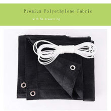 JH1 Rete ombreggiante Ombra Nera del Sole Panno di Maglia per La Pianta, Premio Polietilene Tessuto Blocco UV con Occhielli E Corda, 34 Dimensioni (Size : 2×10m)