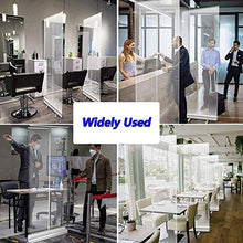 Separatore Pop Up in PVC, Barriera in PVC Trasparente Portatile, per Bar, Negozi al Dettaglio, Cassiere, Receptionist, Ufficio