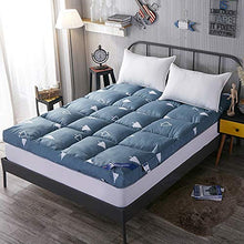 Yamyannie-Home Spessore Caldo Materasso Tatami Singolo Doppio Cuscino (Colore : Blu, Dimensione : 90x200cm)