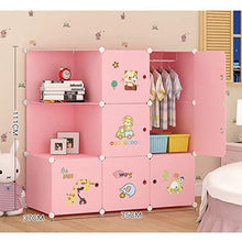 Guardaroba Semplici Bambini Armadio casa Camera da Letto Panno di plastica del Bambino del Tessuto Semplice Bagagli Moderna Hanging Assemblea Armadio XINYALAMP