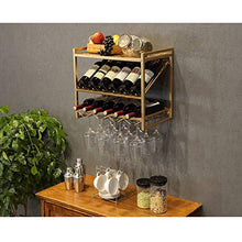 NYKK Portabottiglie da Tavolo Cremagliera del Vino Parete Appeso a Parete Semplice Famiglia Appeso a Parete Porta Bicchiere Appeso cremagliera del Vino Portabottiglie e armadietti da Cucina