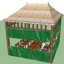 MAHFEI Telone Telo Copertura, con Occhielli Tenda in Vinile per Esterni con Pannello Trasparente Resistente Ai Raggi UV E agli Agenti Atmosferici per Pergola, Portico, Gazebo
