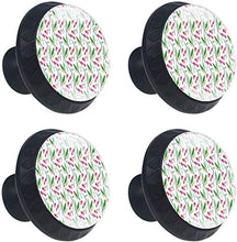 Acquerello Cherry Blossom Pattern Pomelli per Porta Set di 4 Pomelli per Mobili Manopole per Cassetti Cucina Armadio Vetro