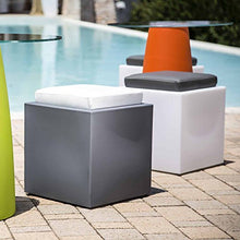 TEKCNOPLAST Comfy Square Vaso, Plastic, Verde, 40x40x48