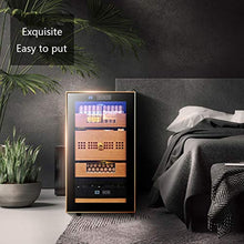 Cigar Cabinet Costante Temperatura E umidità Intelligente Sigaro Sigaro Elettronico Gabinetto Gabinetto Legno di Cedro Domestica Cigar Cabinet 3 Strati 48L (Color : Black, Size : 36 * 50 * 65cm)