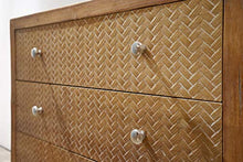 Pureday Comò Jytte - Cassetti con Motivo a Spina di Pesce - Look Vintage - Legno - Una Larghezza di Circa 85 cm