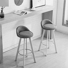 Sgabelli da Bar Insieme di 2 Cucina Bar Colazione Dining Chair contatore sede Morbida for Café Stool Wooden Legs con Il Cuoio Torna Sgabello poggiapiedi Schienale seggiolini Finto Legno Bar