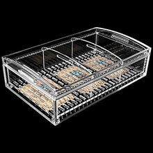 Scatola Porta Sigari Grande capacità Trasparente scatola di sigaro acrilico Contenitore di riparazione del contenitore di riparazione del contenitore sigillato Regalo da uomo Umidificatori Humidor