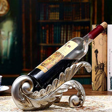 Elegante Semplicità Foglia D'Argento Forma Portabottiglie Decorazione Arte Moderna Decorazione Creativa Salotto Europeo Desktop Bar Nuova Casa Armadietto Del Vino Decorazione Mobili Regalo Di Nozze B